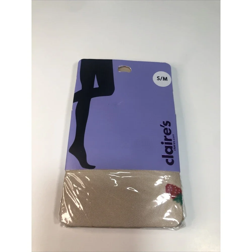 Claire’s Nylon Strawberry Pantyhose S/M